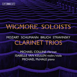 the album cover for Mozart / Bruch / Schumann / Stravinsky - Clarinet Trios (Hybr)
