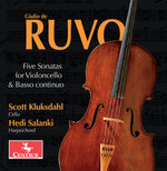 the album cover for Ruvo / Kluksdahl / Salanki - Five Sonatas For Violoncello & Basso Continuo