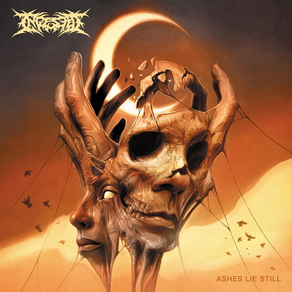 the album cover for Ingested - Ashes Lie Still