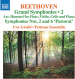 the album cover for Beethoven / Grodd / Pettman Ensemble - Grand Symphonies Vol 2 - Nos 2 & 6