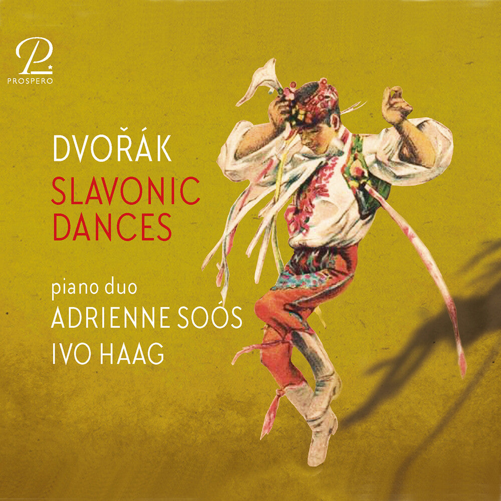 the album cover for Dvorak / Haag-Soos - Slavonic Dances For Piano Four-Hands