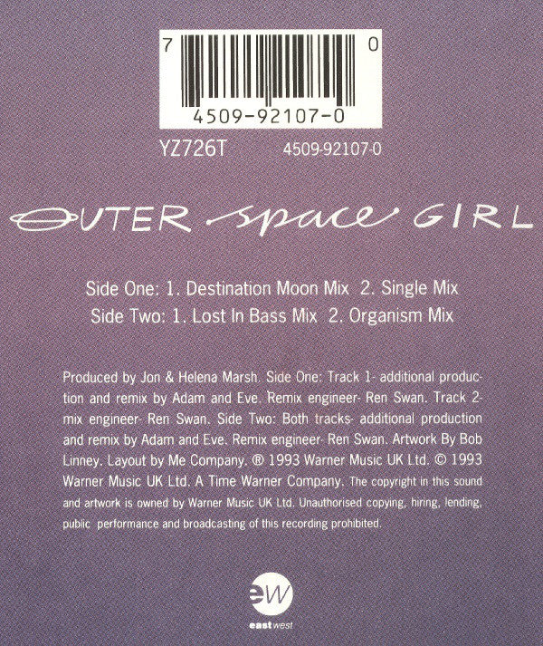 The Beloved : Outer Space Girl (12", Bro)