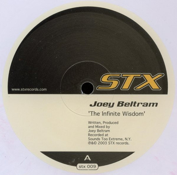 Joey Beltram : The Infinite Wisdom (12", S/Sided, Whi)