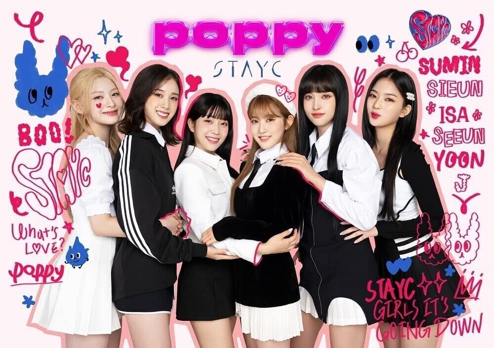 the album cover for Stayc - Poppy - Limited Edition - incl. DVD + Trading Card