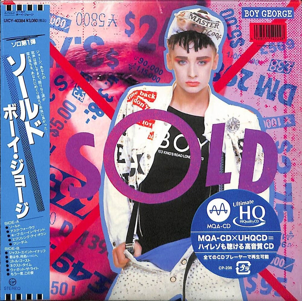 the album cover for Boy George - Sold - UHQCD-MQA-CD / Paper Sleeve