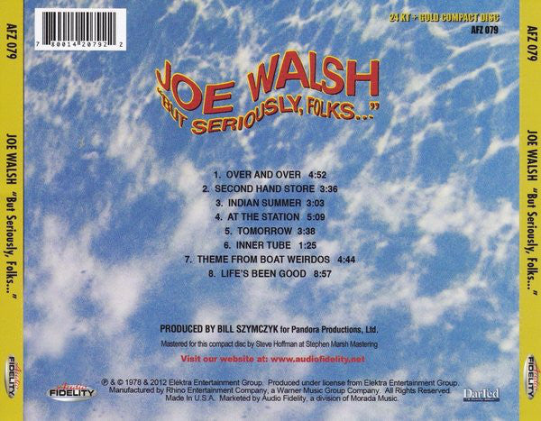 Joe Walsh : "But Seriously, Folks..." (CD, Album, Ltd, Num, RE, RM, 24K)