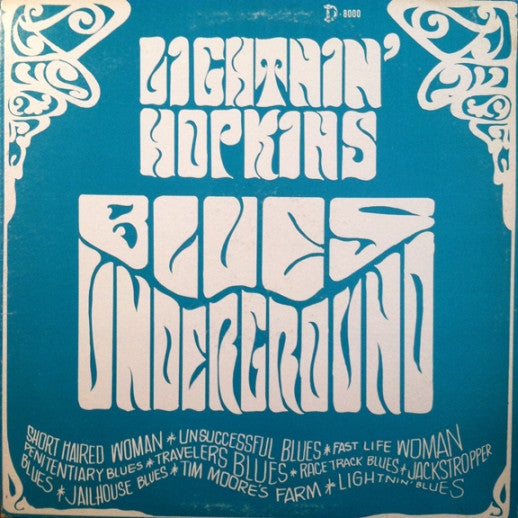 Lightnin' Hopkins : Blues Underground (LP, Comp, Mono)