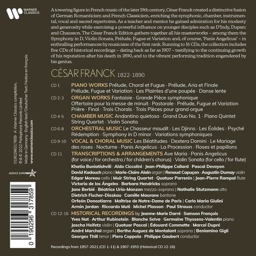 Cesar Franck Edition - 200th Anniversary - Born 10 - Cesar Franck Edition - 200th Anniversary - Born 10 (CD)
