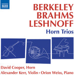 the album cover for Berkeley / Brah / Cooper - Horn Trios