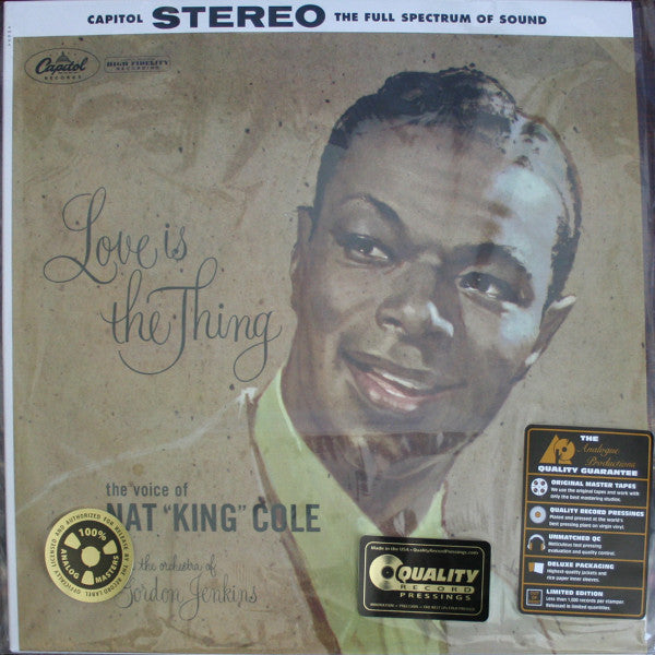 Nat "King" Cole* With The Orchestra Of Gordon Jenkins* : Love Is The Thing (2xLP, Album, RM, 200)