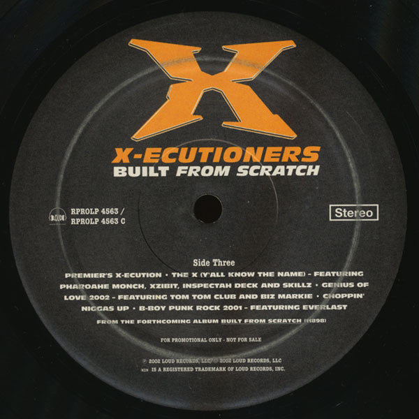 The X-Ecutioners : Built From Scratch (2xLP, Album, Promo, Cle)