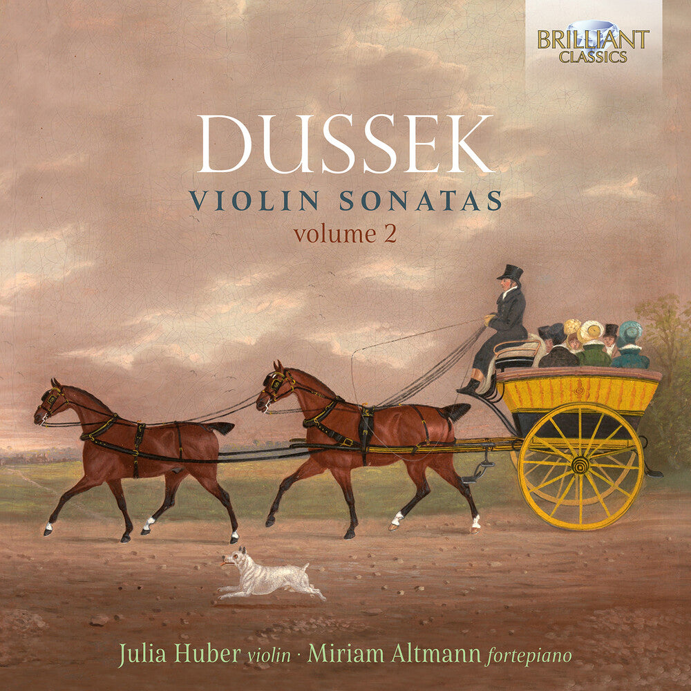 the album cover for Dussek / Altmann / Huber - V2: Violin Sonatas