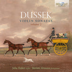 the album cover for Dussek / Altmann / Huber - V2: Violin Sonatas