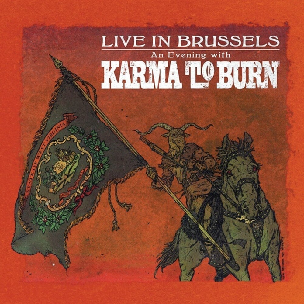 the album cover for Karma To Burn - Live In Brussels