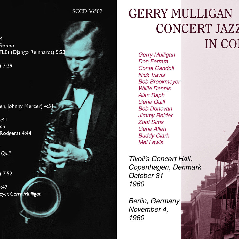 the album cover for Gerry MulliganConcert Jazz Band - In Concert 1960 (Uk)