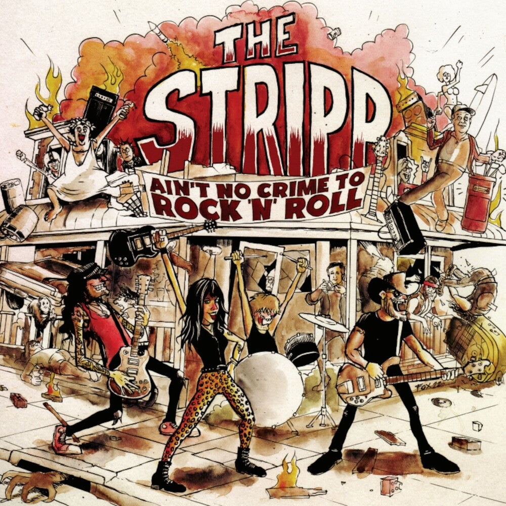 the album cover for Stripp - Ain't No Crime To Rock N Roll