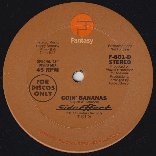 Side Effect : Goin' Bananas (12", Promo)