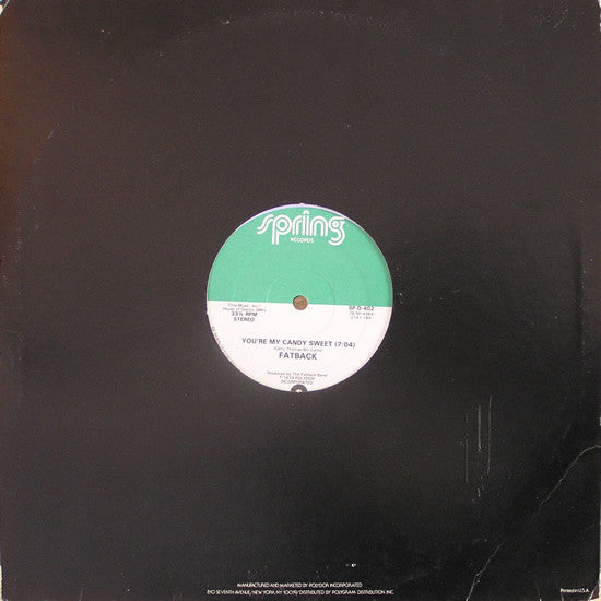 Fatback* : You're My Candy Sweet / King Tim III (Personality Jock) (12", Single, Lig)