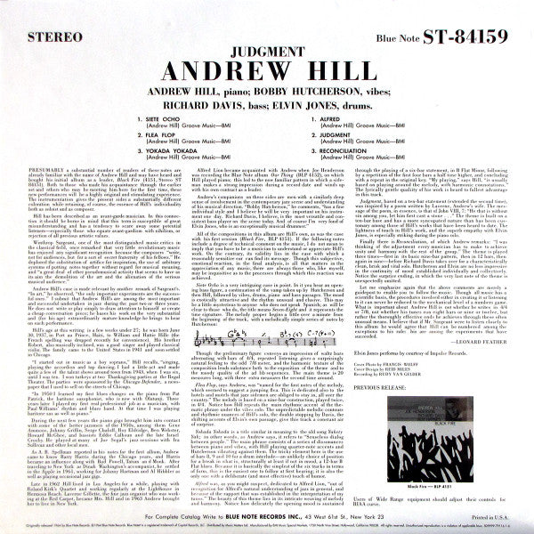 Andrew Hill : Judgment! (2xLP, Album, Ltd, RE, RM, 180)