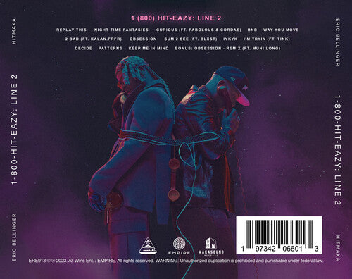 Eric Bellinger - 1-800-Hit Eazy: Línea 2 (CD)