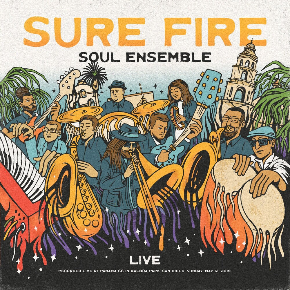 the album cover for Sure Fire Soul Ensemble - Live At Panama 66