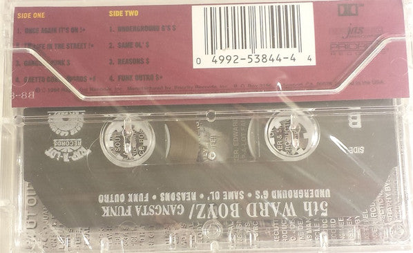 5th Ward Boyz : Gangsta Funk (Cass, Album)
