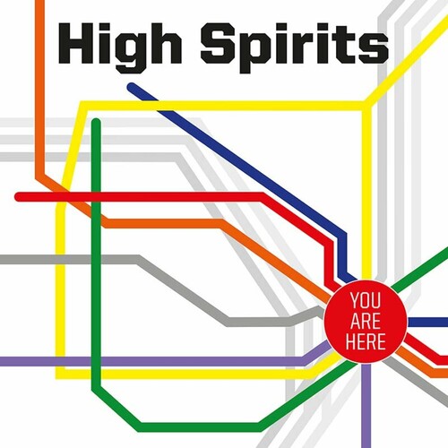 High Spirits - You Are Here - blue w/ white & red splatter (Vinyl)