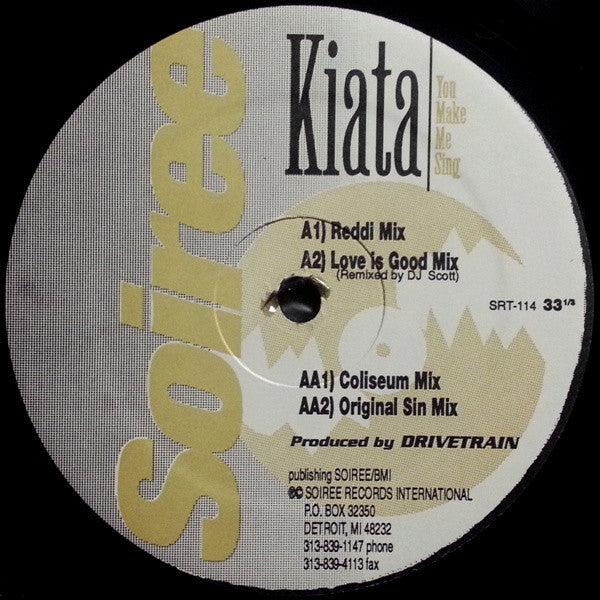 Kiata : You Make Me Sing (12")