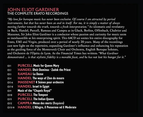 John Elliot Gardiner - Grabaciones completas de Erato - John Elliot Gardner (CD)
