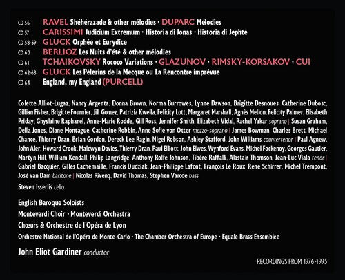 John Elliot Gardiner - Grabaciones completas de Erato - John Elliot Gardner (CD)