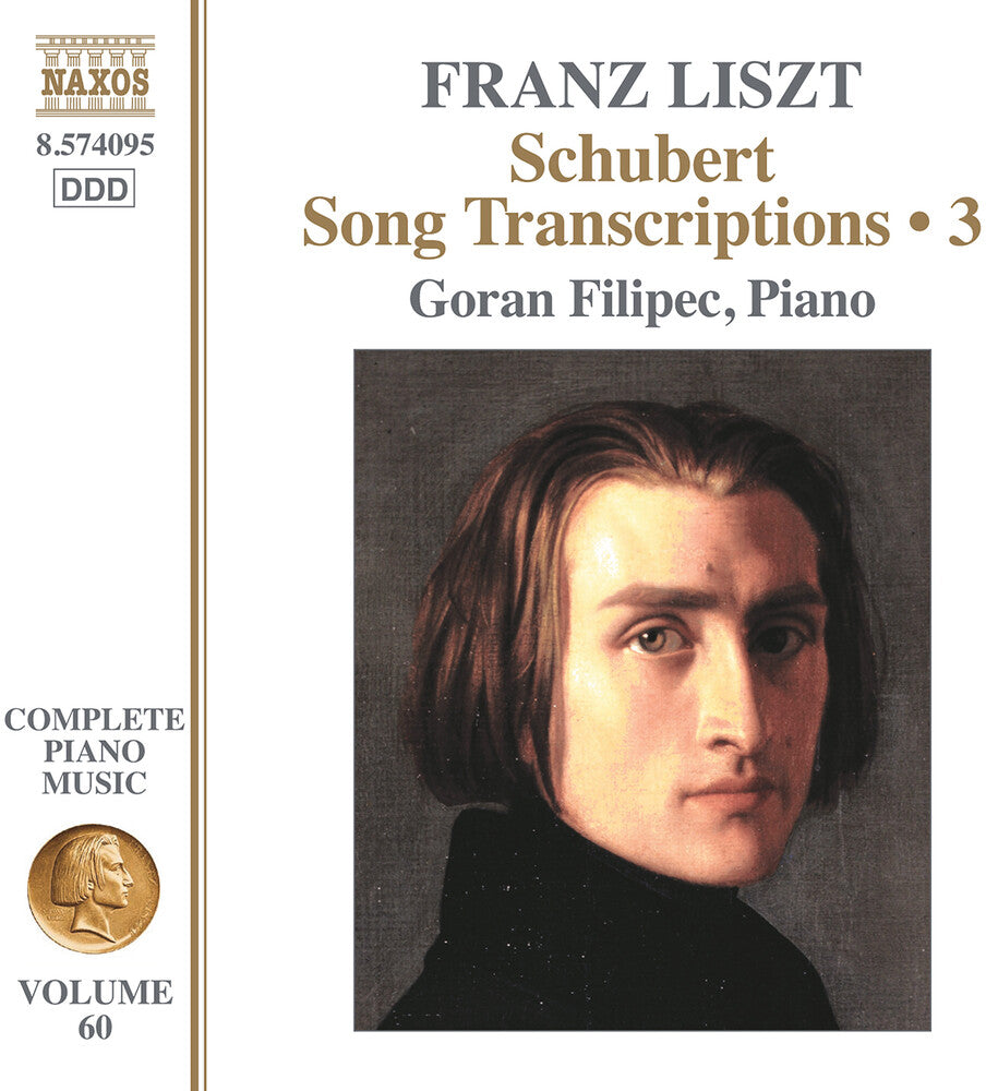 the album cover for Liszt / Filipec - Schubert Song Transcriptions Vol. 3