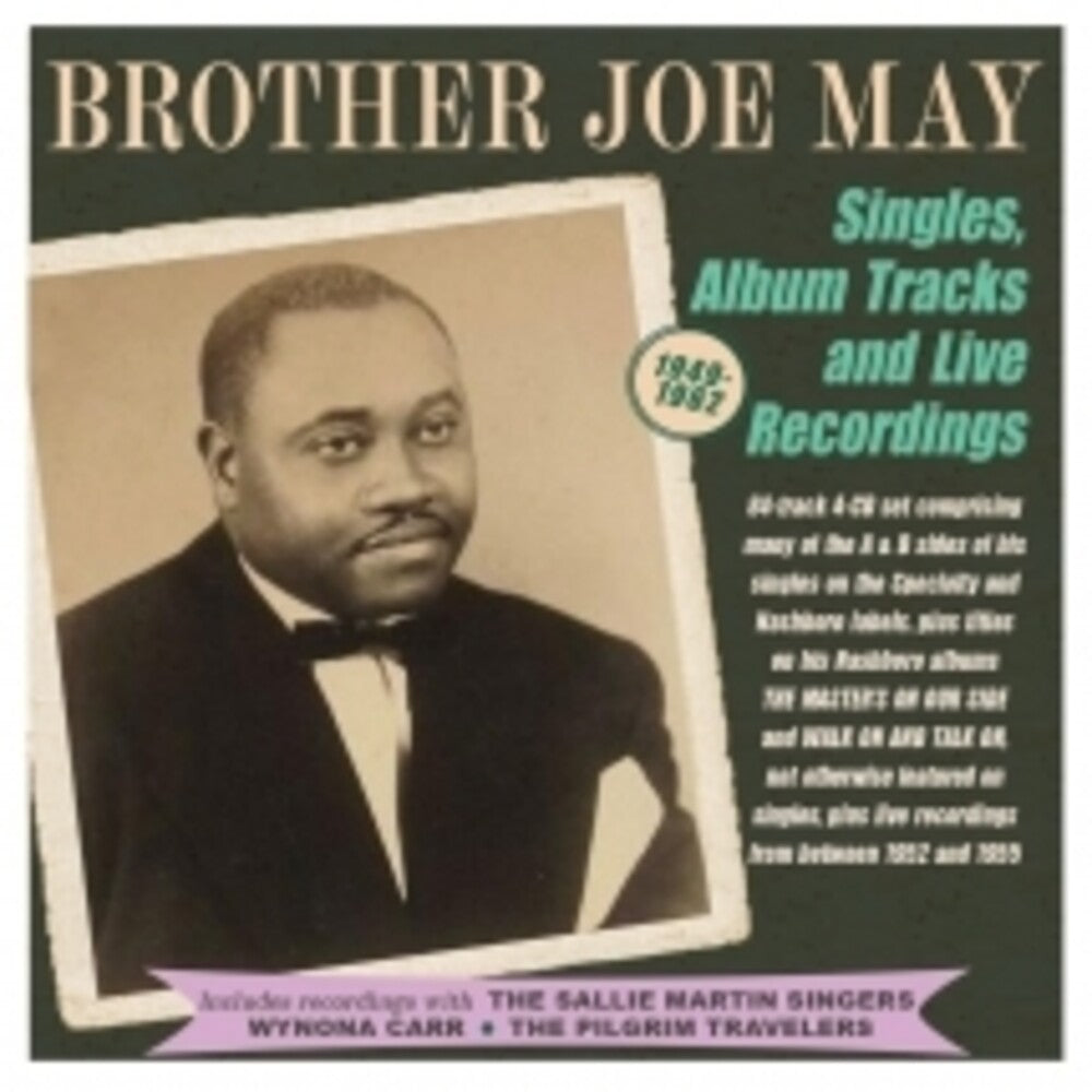 the album cover for Brother MayJoe - Singles Album Tracks And Live Recordings 1949-62