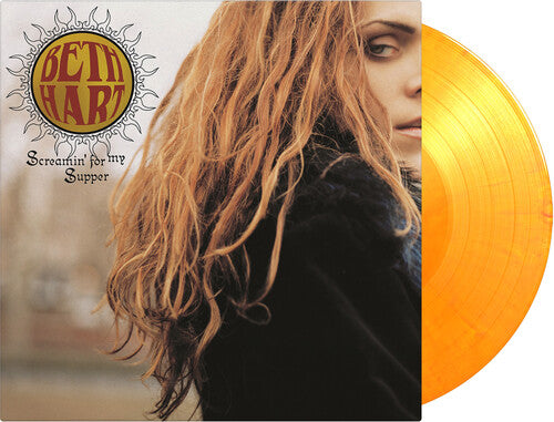 Beth Hart - Screamin For My Supper - Vinilo desplegable de 180 gramos, color amarillo y naranja jaspeado.