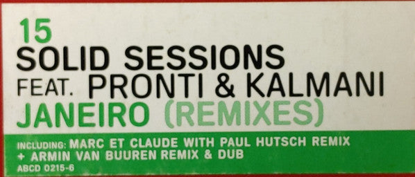 Solid Sessions Feat. Pronti & Kalmani : Janeiro (Remixes) (12")