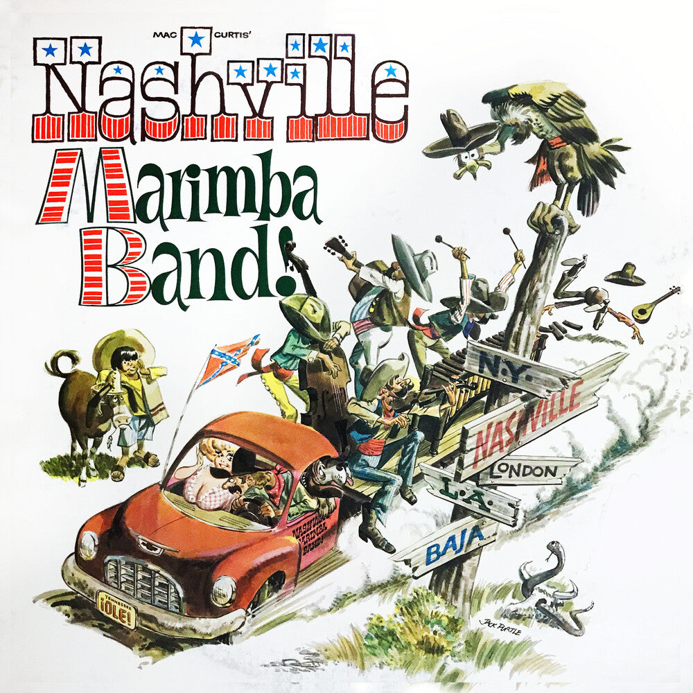 the album cover for Mac Curtis' Nashville Marimba Band - Country Music's Greatest Hits...Marimba Band Style!