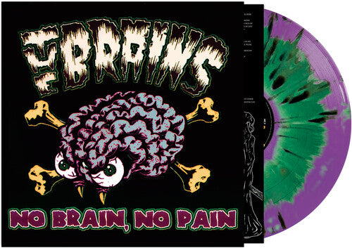 ザ・ブレインズ - No Brain No Pain - グリーン/パープル・ヘイズ・スプラッター(ビニール盤)