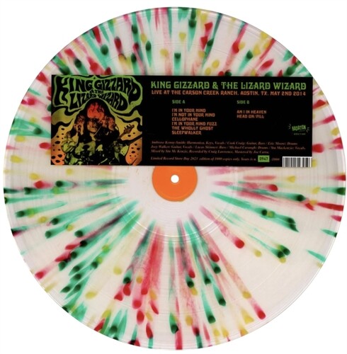King Gizzard and the Lizard Wizard - Live At The Carson Creek Ranch Austin TX May 2nd 2014 - Splatter Colored Vinyl (Vinyl)