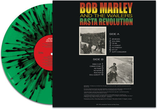 Bob Marley - Rasta Revolution - Salpicaduras verdes y negras (Vinilo)