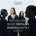 the album cover for Dudok Quartet Amsterdam - What Remains