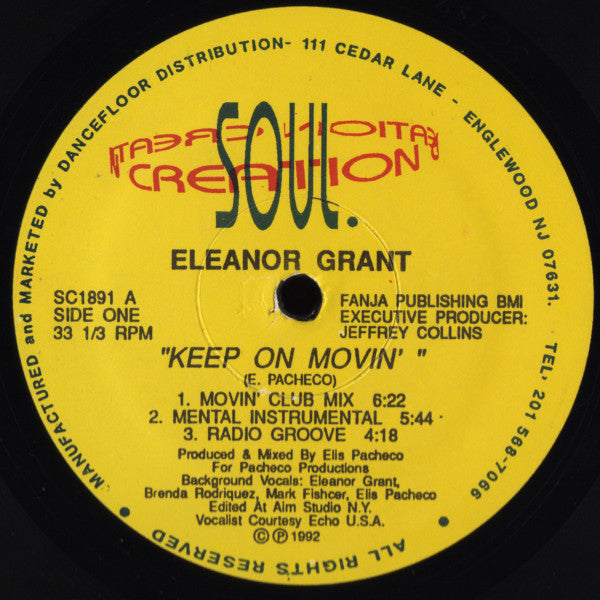 Eleanor Grant : Keep On Movin' (12")