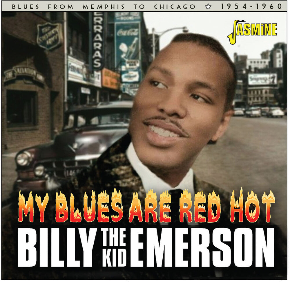 the album cover for Billy EmersonThe Kid - My Blues Are Red Hot: Blues From Memphis To Chicag