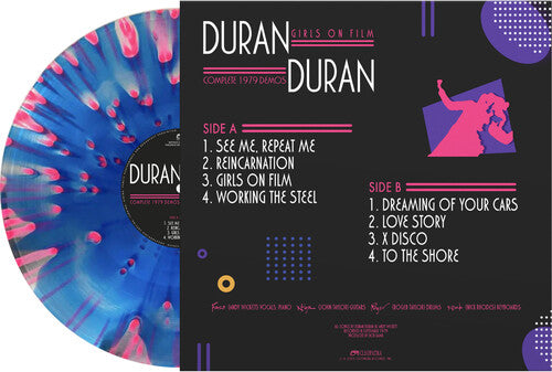 Duran Duran - Girls On Film - Demos completas de 1979 - Azul con puntos rosas (Vinilo)