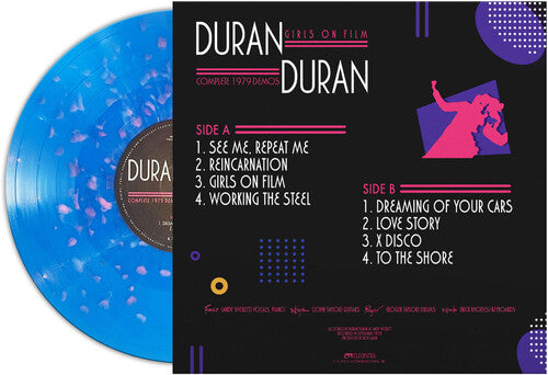 Duran Duran - Girls On Film - Demos completas de 1979 - Azul con puntos rosas (Vinilo)