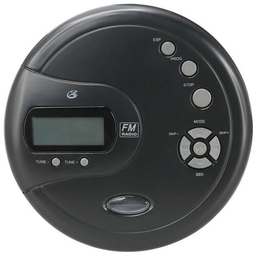GPX PC332B Portable CD Player with 60 Second Anti-Skip FM Radio (Black)
