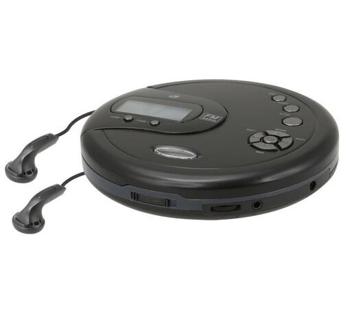 GPX PC332B Portable CD Player with 60 Second Anti-Skip FM Radio (Black)