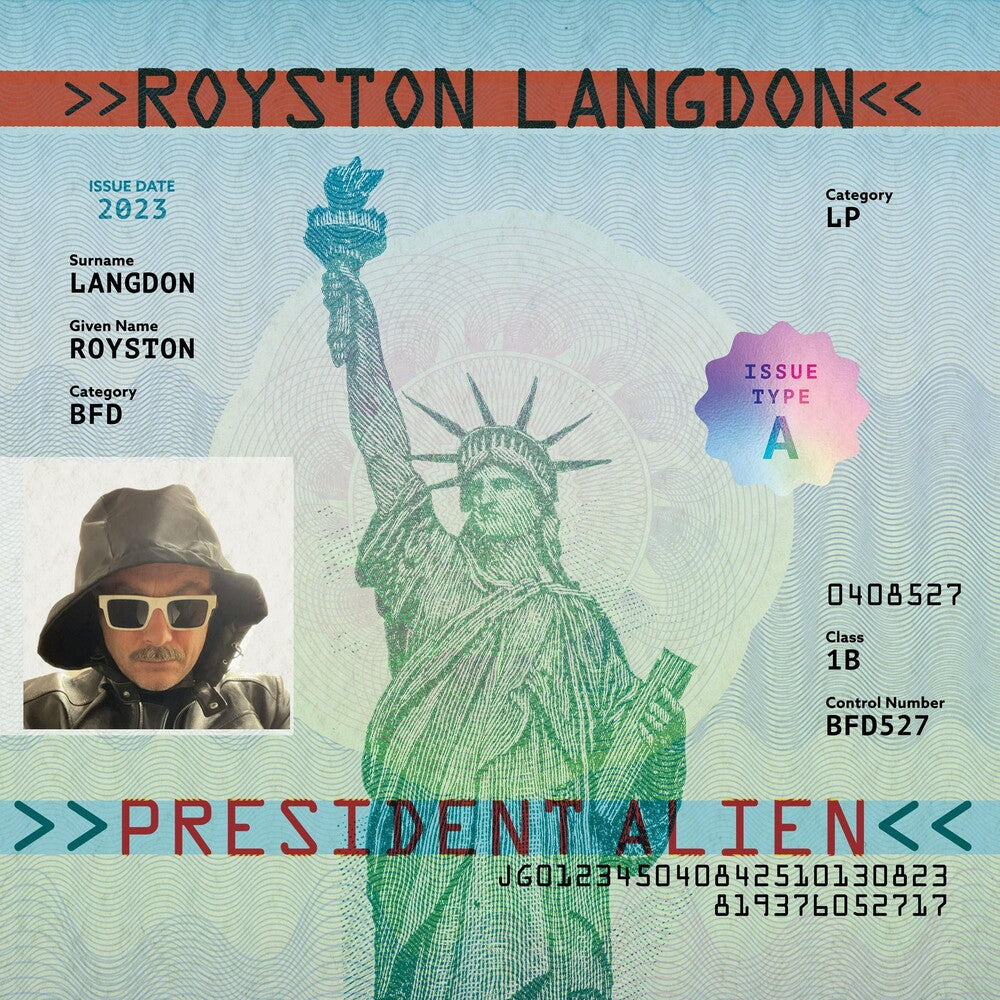 the album cover for Royston Langdon - President Alien