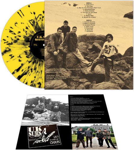UK Subs - Quintessentials - YELLOW/BLACK SPLATTER (ビニールレコード)