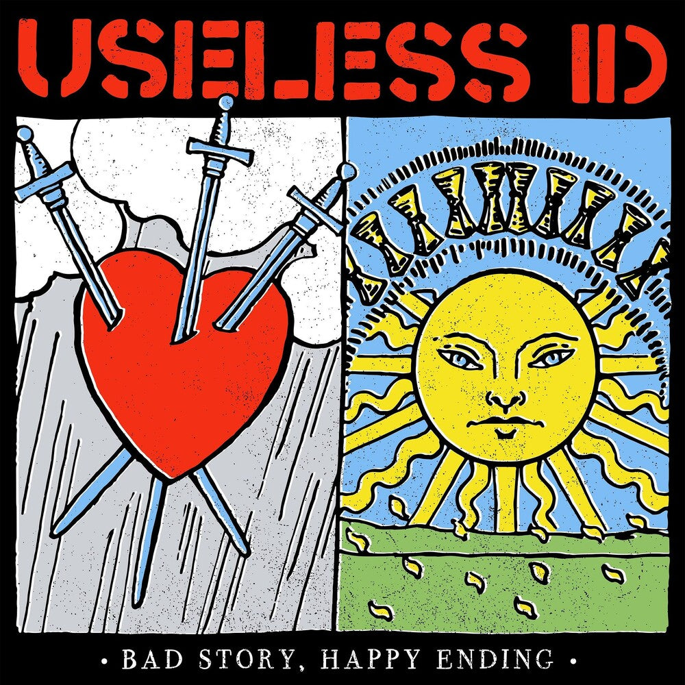 the album cover for Useless Id - Bad Story Happy Ending