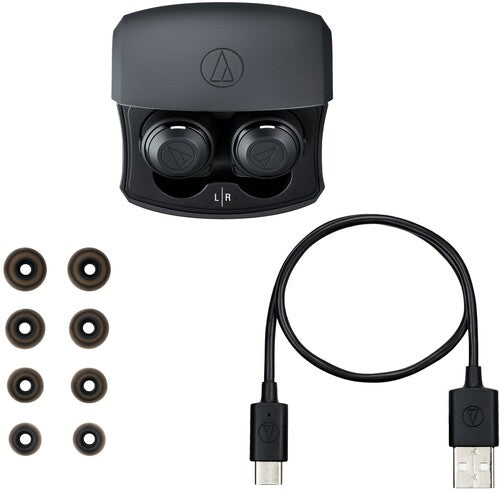 Audio Technica ATH-CKS50TWBK Bluetooth Wireless In-Ear Headphones (Black)