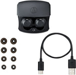 Audio Technica ATH-CKS50TWBK Bluetooth Wireless In-Ear Headphones (Black)